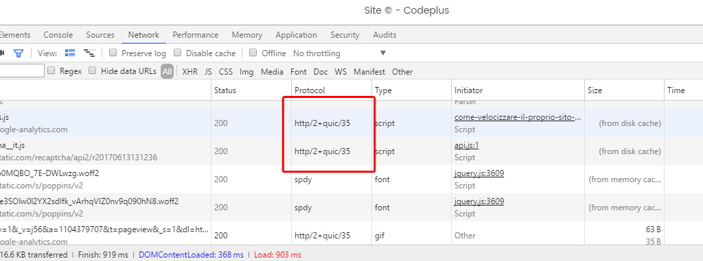 Come velocizzare un sito wp http2